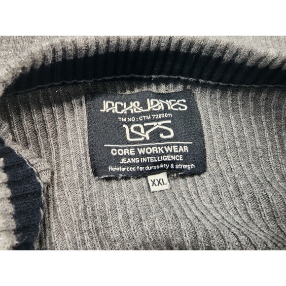 Jack & Jones Core Workwear Men's Grey Sweater Size XXL - Picture 7 of 8